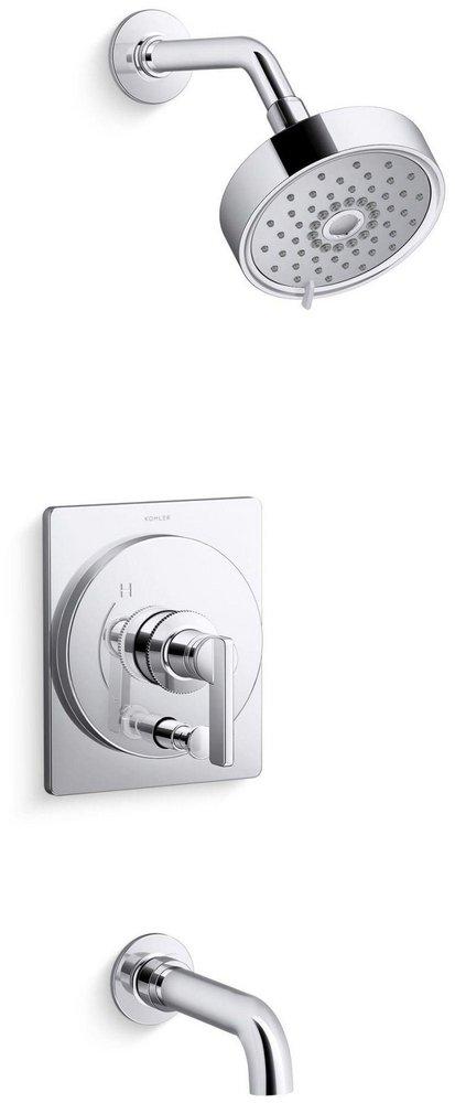 KOHLER Polished Chrome Single Handle Multi Function Bathtub & Shower Faucet (Trim Only) 