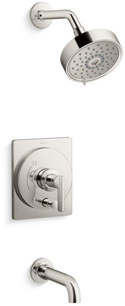 KOHLER Vibrant&reg; Polished Nickel Single Handle Multi Function Bathtub & Shower Faucet (Trim Only) 