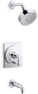 Single Handle Multi Function Bathtub & Shower Faucet in Polished Chrome (Trim Only)