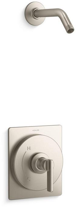 Single Handle Shower Faucet in Vibrant&reg; Brushed Nickel (Showerhead Not Included,Trim Only)