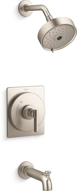 Single Handle Multi Function Bathtub & Shower Faucet in Vibrant&reg; Brushed Nickel (Trim Only)
