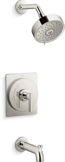 Single Handle Multi Function Bathtub & Shower Faucet in Vibrant&reg; Polished Nickel  (Trim Only)