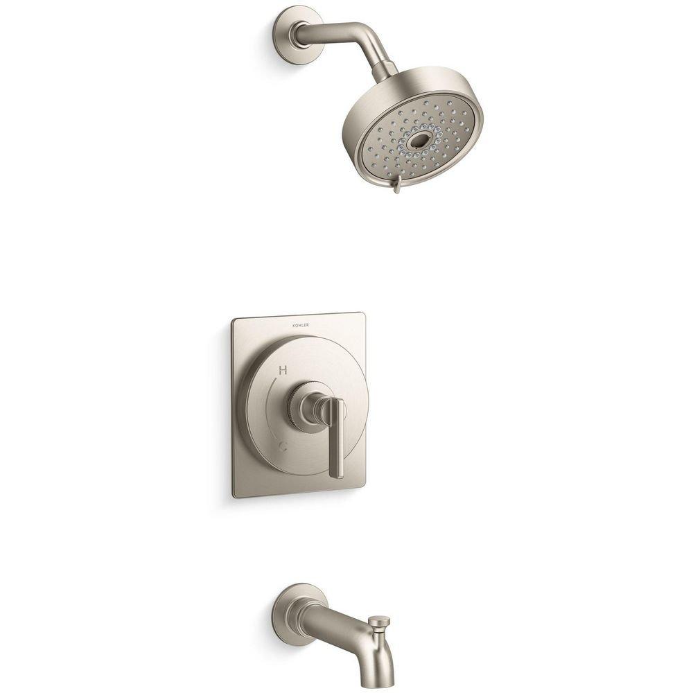 Single Handle Multi Function Bathtub & Shower Faucet in Vibrant&reg; Brushed Nickel 