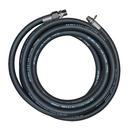 50 ft Black Hose With 5/8 in. ID & 3/4 in. Male NPT Stainless Adapter 