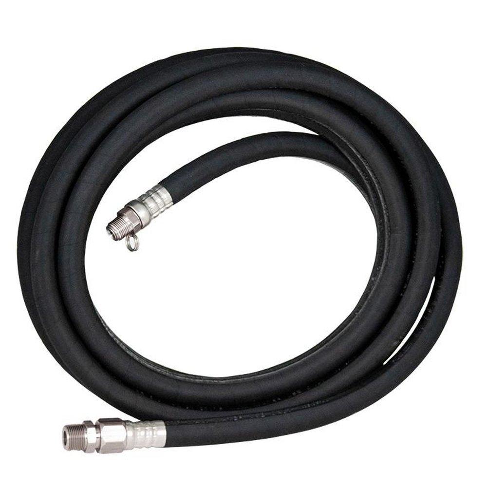 100 ft. Black Hose With 5/8 in. ID & 3/4 in. Male NPT Stainless Adapter 