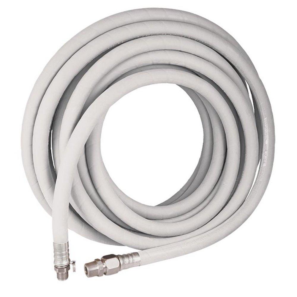 25 ft. White Hose With 5/8 in. ID & 3/4 in. Male NPT Stainless Adapter 