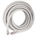 100 ft. White Hose With 5/8 in. ID & 3/4 in. Male NPT Stainless Adapter 