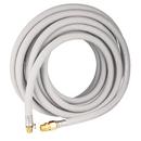 25 ft. White Hose With 5/8 in. ID & 3/4 in. Male NPT Bronze Adapter 