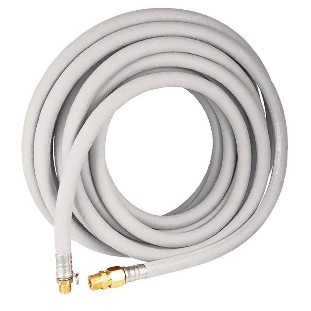 50 ft. White Hose With 5/8 in. ID & 3/4 in. Male NPT Bronze Adapter 