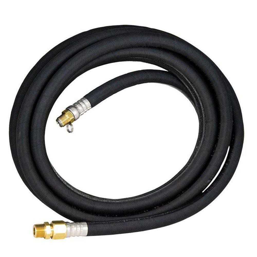 75 ft. Black Hose With 5/8 in. ID & 3/4 in. Male NPT Bronze Adapter 