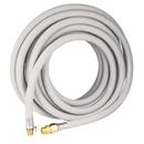 100 ft. White Hose With 5/8 in. ID & 3/4 in. Male NPT Bronze Adapter