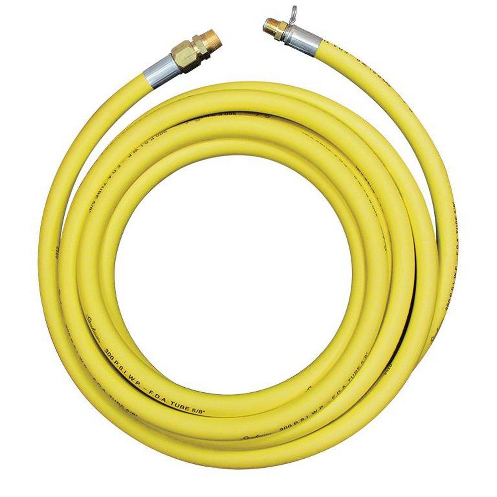 25 ft. Yellow Hose With 5/8 in. ID & 3/4 in. Male NPT Bronze Adapter 