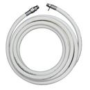 25 ft. White Hose With 5/8 in. ID & 3/4 in. Male NPT Stainless Adapter