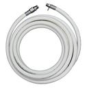100 ft. White Hose With 5/8 in. ID & 3/4 in. Male NPT Stainless Adapter 