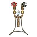 M-159TG Bronze Wall-Mounted Globe Valve Top Entry Temperature Gauge
