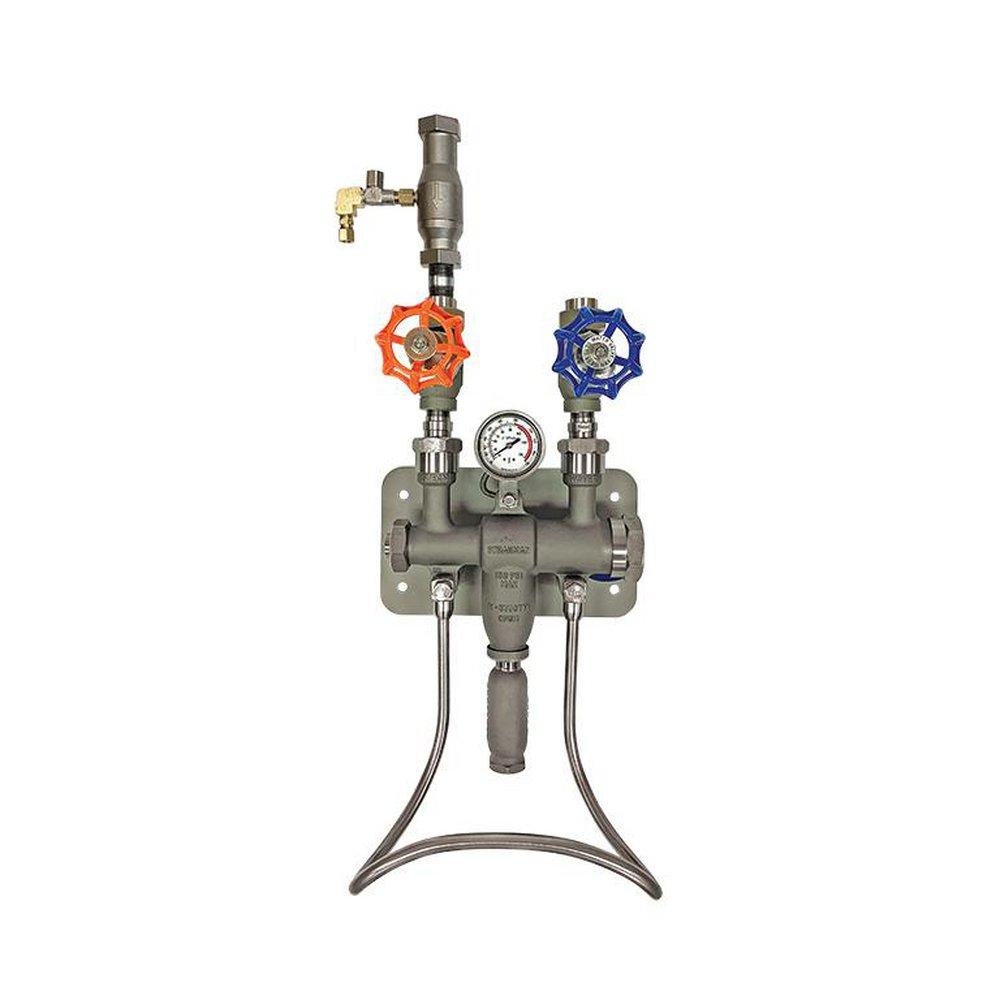 M-5700TG Low (80-95 PSI) Stainless Wall-Mounted Globe Valve Top Entry Temperature Gauge Direct Diffuse Steam Trap 