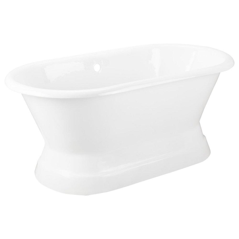 72 HENLEY CAST IRON DOUBLE-ENDED PEDESTAL TUB - ROLLED RIM 