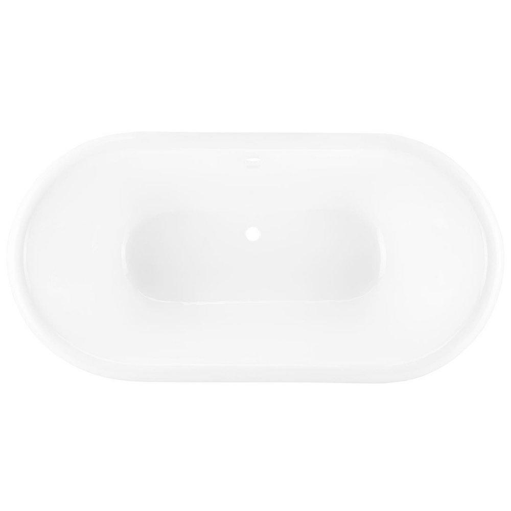 72 HENLEY CAST IRON DOUBLE-ENDED PEDESTAL TUB - ROLLED RIM 