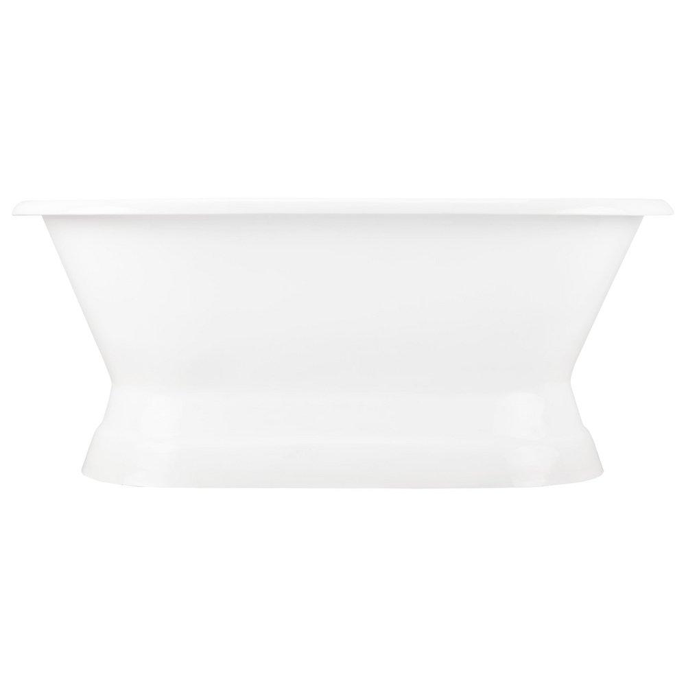 72 x 31 in. Freestanding Bathtub with Center Drain in White - Less Drain Assembly 