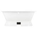 72 x 31 in. Freestanding Bathtub with Center Drain in White - Less Drain Assembly 