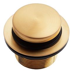 Toe-Tap Tub Drain in Brushed Gold