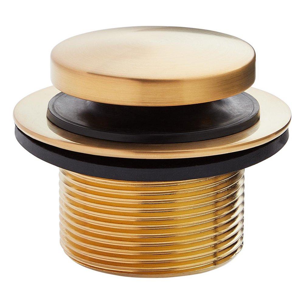 TOE TAP TUB DRAIN - BRUSHED GOLD 