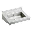 STAINLESS STEEL 22 X 19 X 5-1/2 WALL HUNG 34-HOLE LAVATORY SINK W/OVERFLOW