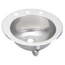 STAINLESS STEEL 19-5/8 X 16-11/16 X 6 3-HOLE SINGLE BOWL DROP-IN LAVATORY SINK