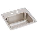 STAINLESS STEEL 17 X 16 X 7-5/8 3-HOLE SINGLE BOWL DROP-IN SINK