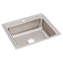 STAINLESS STEEL 25 X 21-1/4 X 7-7/8 1-HOLE SINGLE BOWL DROP-IN SINK 