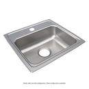 STAINLESS STEEL 19 X 18 X 6-1/2 3-HOLE SINGLE BOWL DROP-IN ADA SINK
