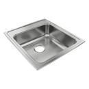 SS 19-1/2 X 22 X 6-1/2 3-HOLE SINGLE BOWL DROP-IN ADA SINK