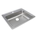 STAINLESS STEEL 25 X 21-1/4 X 5-1/2 1-HOLE SINGLE BOWL DROP-IN ADA SINK