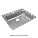 STAINLESS STEEL 25 X 21-1/4 X 6-1/2 3-HOLE SINGLE BOWL DROP-IN ADA SINK 