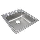 STAINLESS STEEL 19-1/2 X 22 X 6-1/2 3-HOLE SINGLE BOWL DROP-IN ADA SINK