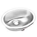 STAINLESS STEEL 16 X 12-1/2 X 5-13/16 NO FAUCET LEDGE SINGLE BOWL DROP-IN LAVATORY SINK W/OVERFLOW