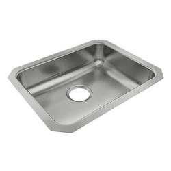 20-1/2 x 16-1/2 in. No-Hole Stainless Steel Single Bowl Undermount Kitchen Sink in Lustrous Satin