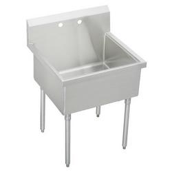 36 x 24 x 14 in. 2-Hole Stainless Steel Service Sink in Buffed Satin