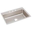 SS 31 X 22 X 7-5/8 3-HOLE SINGLE BOWL DROP-IN SINK