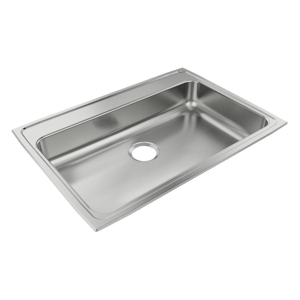 31 in. Drop-In Stainless Steel Service Sink 