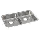 30-3/4 x 18-1/2 in. No-Hole Stainless Steel Double Bowl Undermount Kitchen Sink in Lustrous Satin