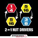 SHOCKWAVE IMPACT DUTY QUIK-CLEAR 2-IN-1 MAGNETIC NUT DRIVER SET 2PC 