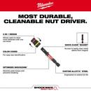 SHOCKWAVE IMPACT DUTY 1/4 AND 5/16 X 2-1/4 QUIK-CLEAR 2-IN-1 MAGNETIC NUT DRIVER BULK 25 