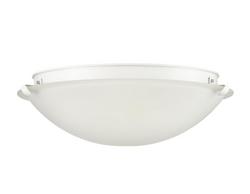3-Light Flush Mount Ceiling Light in Matte White