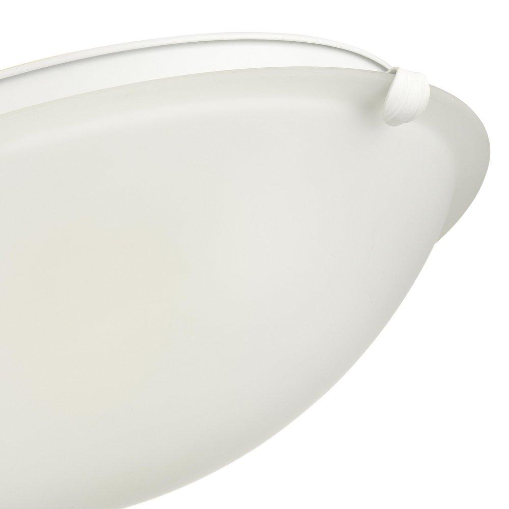 3-Light Flush Mount Ceiling Light in Matte White 