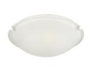 3-Light Flush Mount Ceiling Light in Matte White 