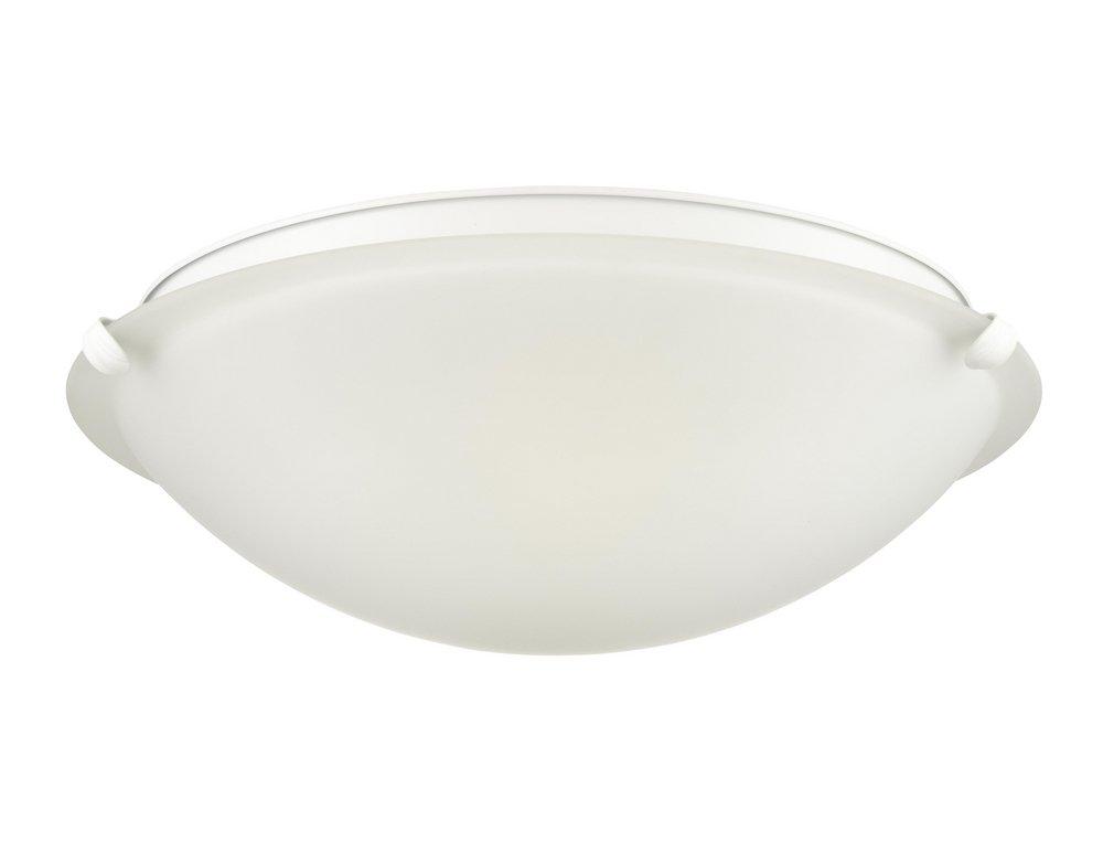 3-Light Flush Mount Ceiling Light in Matte White 