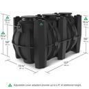 GB-1500 100/200 gpm Grease Interceptor with 4 in. Inlet/Outlet and Cast Iron Cover 