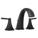 Two Handle Widespread Bathroom Sink Faucet in Flat Black