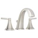 Two Handle Widespread Bathroom Sink Faucet in Brushed Nickel